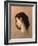 Sketch of a Young Girl's Head-William Adolphe Bouguereau-Framed Giclee Print