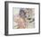 Sketch of a Young Woman Picking Fruit-Mary Cassatt-Framed Giclee Print