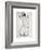 Sketch of a Young Woman's Back-isaxar-Framed Photographic Print