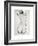 Sketch of a Young Woman's Back-isaxar-Framed Photographic Print