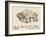 Sketch of An American Bison Made About 1599 During Onate's Expedition-null-Framed Giclee Print