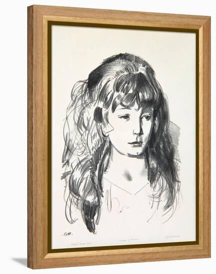 Sketch of Anne, 1923-24-George Wesley Bellows-Framed Premier Image Canvas