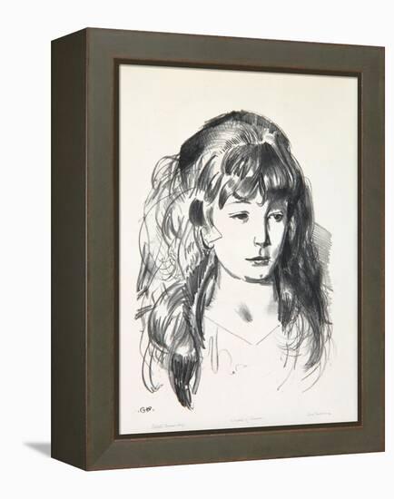 Sketch of Anne, 1923-24-George Wesley Bellows-Framed Premier Image Canvas