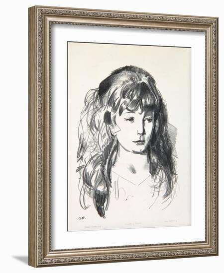 Sketch of Anne, 1923-24-George Wesley Bellows-Framed Giclee Print