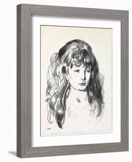 Sketch of Anne, 1923-24-George Wesley Bellows-Framed Giclee Print