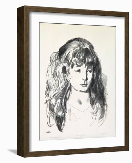 Sketch of Anne, 1923-24-George Wesley Bellows-Framed Giclee Print