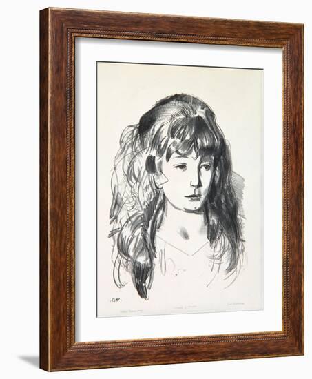 Sketch of Anne, 1923-24-George Wesley Bellows-Framed Giclee Print