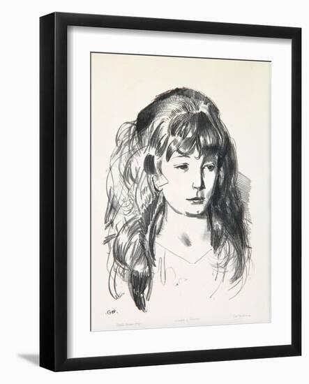 Sketch of Anne, 1923-24-George Wesley Bellows-Framed Giclee Print