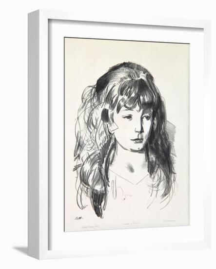 Sketch of Anne, 1923-24-George Wesley Bellows-Framed Giclee Print