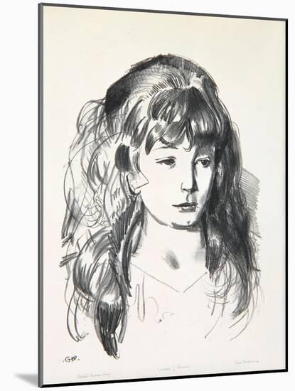 Sketch of Anne, 1923-24-George Wesley Bellows-Mounted Giclee Print