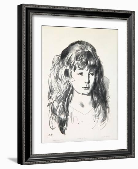 Sketch of Anne, 1923-24-George Wesley Bellows-Framed Giclee Print