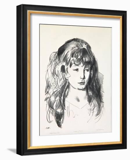 Sketch of Anne, 1923-24-George Wesley Bellows-Framed Giclee Print