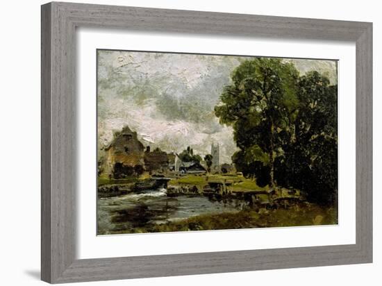 Sketch of Dedham Mill-John Constable-Framed Giclee Print