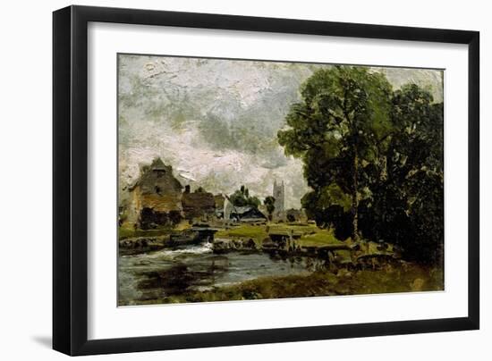 Sketch of Dedham Mill-John Constable-Framed Giclee Print