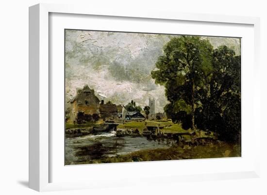 Sketch of Dedham Mill-John Constable-Framed Giclee Print