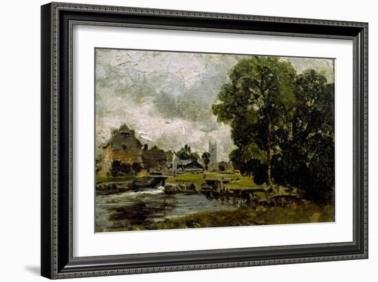 Sketch of Dedham Mill-John Constable-Framed Giclee Print