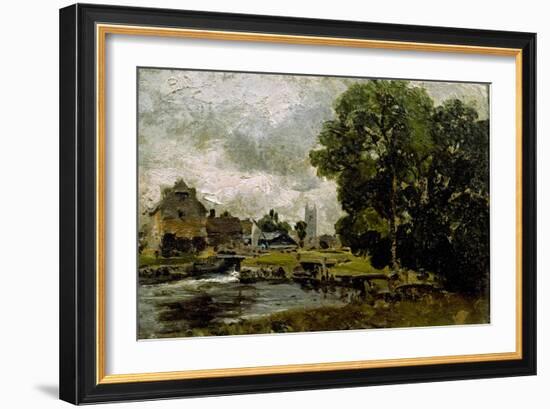 Sketch of Dedham Mill-John Constable-Framed Giclee Print