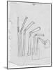 Sketch of Flexible Straw, circa late 1930s; Archives Center, NMAH-null-Mounted Art Print