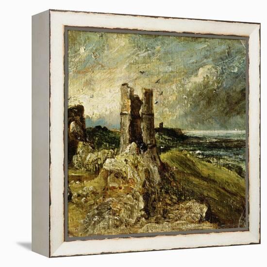 Sketch of Hadleigh Castle (Recto) (Oil on Millboard)-John Constable-Framed Premier Image Canvas