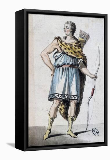 Sketch of Hippolytus' Costume for Phaedra-Jean Racine-Framed Premier Image Canvas
