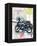 Sketch of Motorbike in Paris-Maja Wronska-Framed Premier Image Canvas