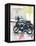 Sketch of Motorbike in Paris-Maja Wronska-Framed Premier Image Canvas