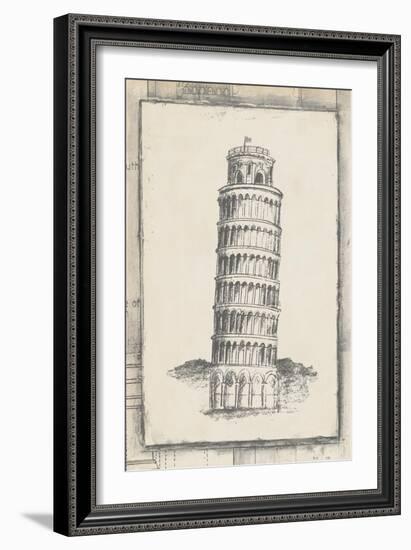 Sketch of Pisa-Ethan Harper-Framed Art Print