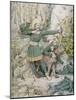 Sketch of Robin Hood, 1852 (W/C over Graphite on Paper)-Richard Dadd-Mounted Giclee Print