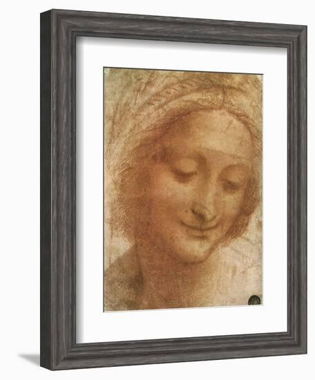 Sketch of Saint Anne, 1500-Leonardo da Vinci-Framed Giclee Print