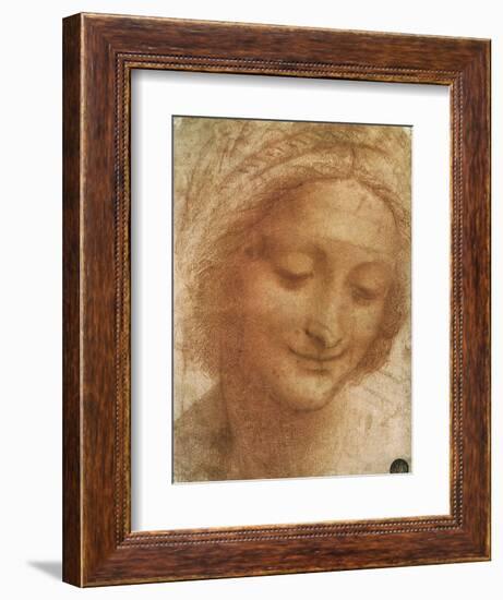 Sketch of Saint Anne, 1500-Leonardo da Vinci-Framed Giclee Print