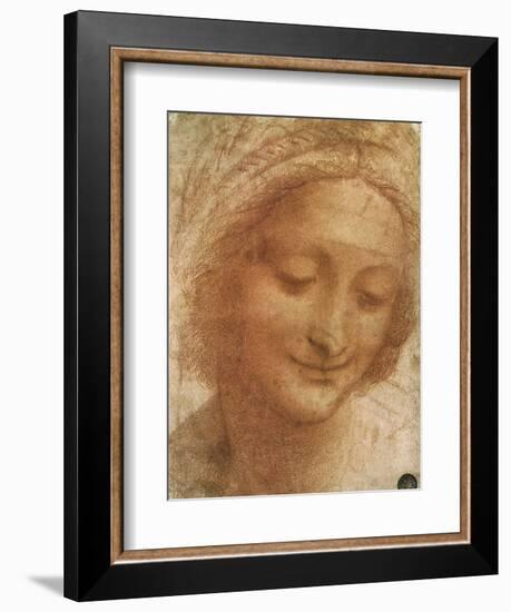 Sketch of Saint Anne, 1500-Leonardo da Vinci-Framed Giclee Print