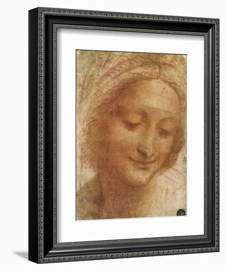 Sketch of Saint Anne, 1500-Leonardo da Vinci-Framed Giclee Print