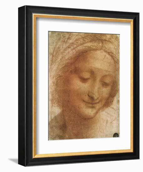 Sketch of Saint Anne, 1500-Leonardo da Vinci-Framed Giclee Print