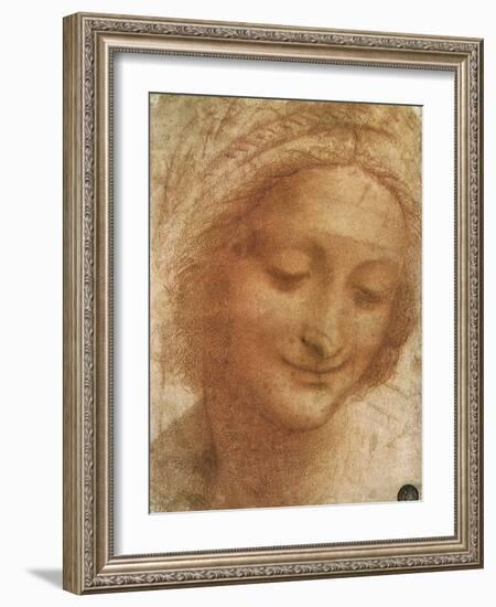 Sketch of Saint Anne, 1500-Leonardo da Vinci-Framed Giclee Print