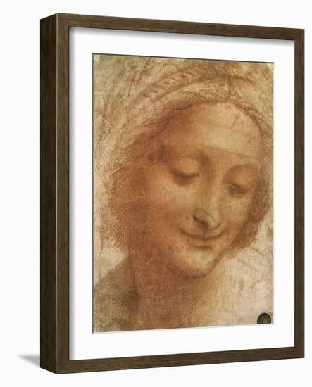 Sketch of Saint Anne, 1500-Leonardo da Vinci-Framed Giclee Print