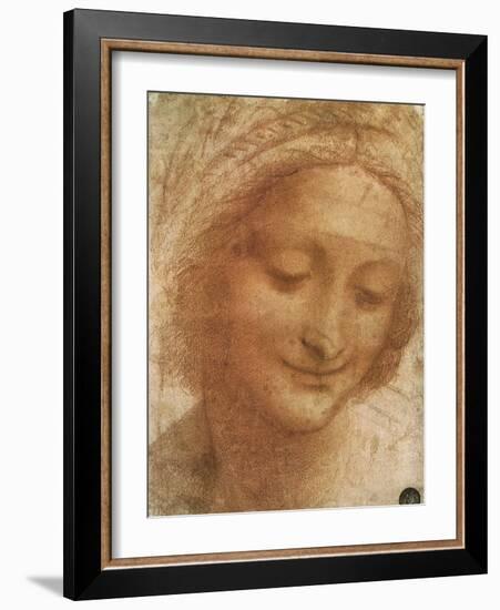 Sketch of Saint Anne, 1500-Leonardo da Vinci-Framed Giclee Print