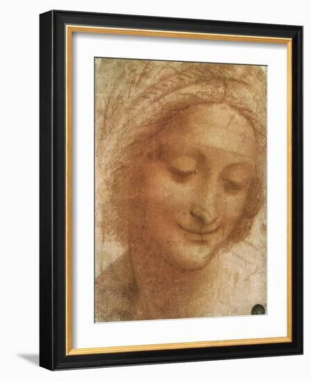 Sketch of Saint Anne, 1500-Leonardo da Vinci-Framed Giclee Print