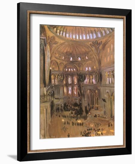 Sketch of Santa Sophia, 1891-John Singer Sargent-Framed Premium Giclee Print