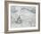 Sketch of the Interior of the Gare Saint-Lazare (Pencil on Paper)-Claude Monet-Framed Giclee Print