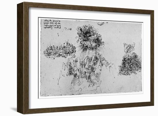 Sketch of the Last Judgement, Late 15th or Early 16th Century-Leonardo da Vinci-Framed Giclee Print