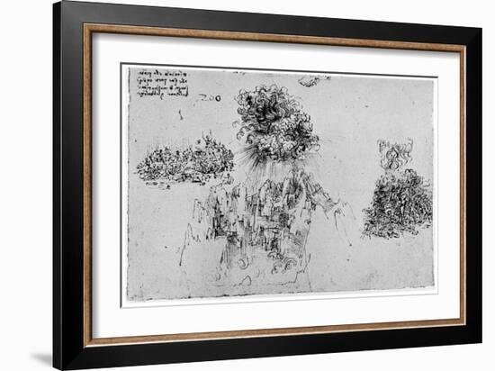 Sketch of the Last Judgement, Late 15th or Early 16th Century-Leonardo da Vinci-Framed Giclee Print