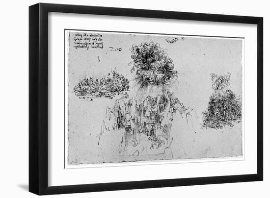 Sketch of the Last Judgement, Late 15th or Early 16th Century-Leonardo da Vinci-Framed Giclee Print