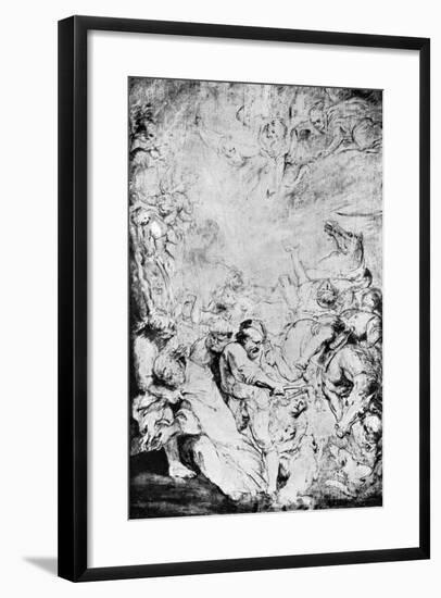 Sketch of the Martydom of St Livinus, C1633-Peter Paul Rubens-Framed Giclee Print