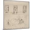 Sketch of the Peacock Room, 1898-James Abbott McNeill Whistler-Mounted Giclee Print
