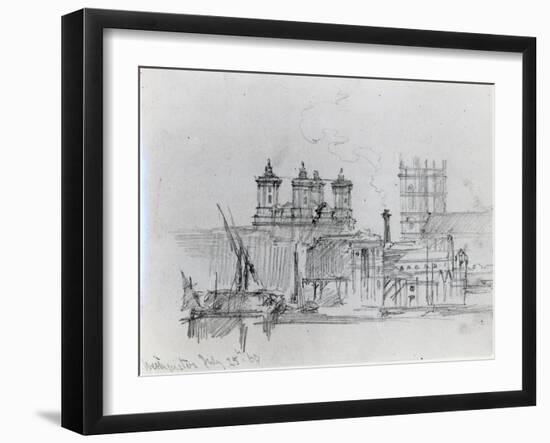 Sketch of Westminster, 1860-George The Elder Scharf-Framed Giclee Print