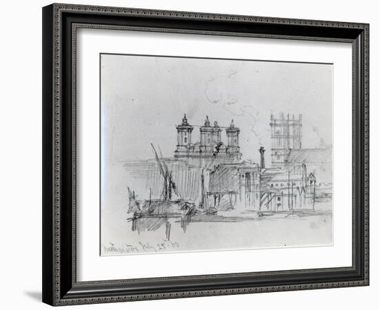 Sketch of Westminster, 1860-George The Elder Scharf-Framed Giclee Print