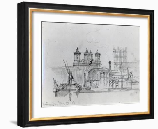Sketch of Westminster, 1860-George The Elder Scharf-Framed Giclee Print