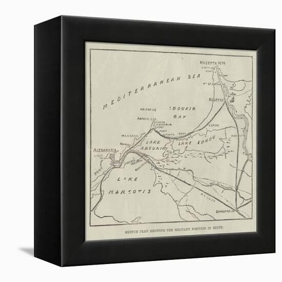 Sketch Plan Showing the Military Position in Egypt-null-Framed Premier Image Canvas