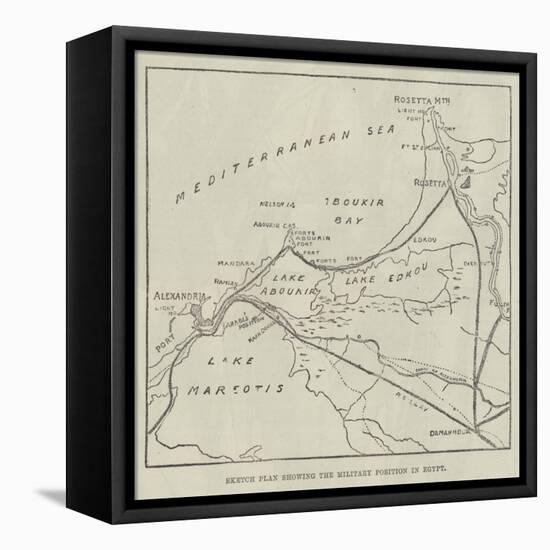 Sketch Plan Showing the Military Position in Egypt-null-Framed Premier Image Canvas