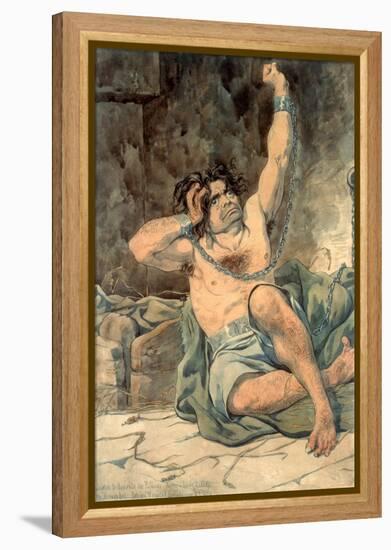 Sketch to Illustrate the Passions - Agony - Raving Madness, 1854-Richard Dadd-Framed Premier Image Canvas
